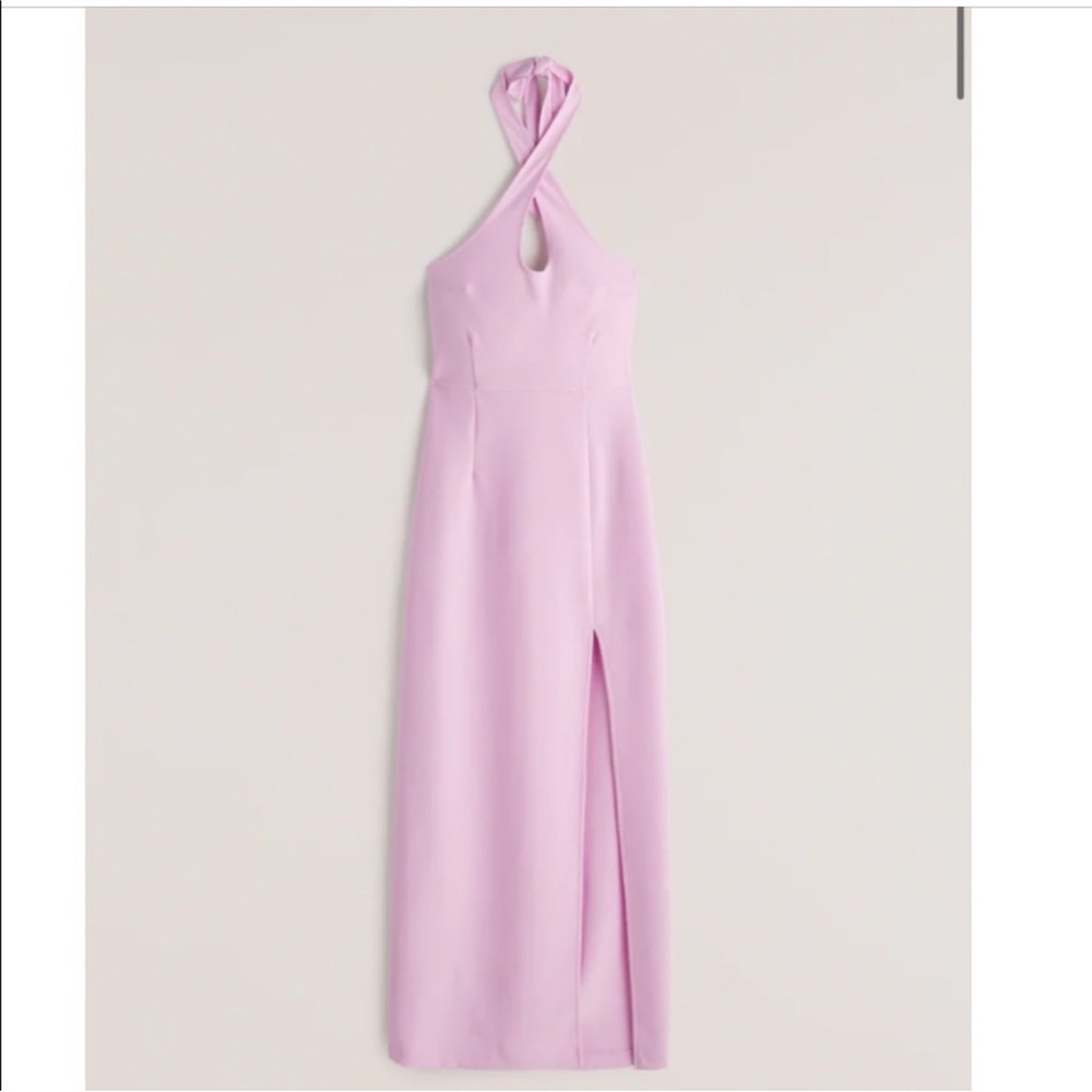 Abercrombie & Fitch Keyhole Halter Maxi Dress